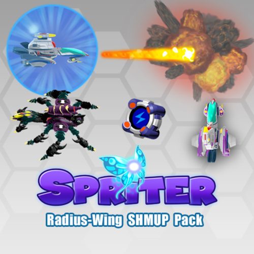 Spriter: Radius Wing SHMUP Animated Art Pack DLC (1 eszköz   Lifetime) (Steam)